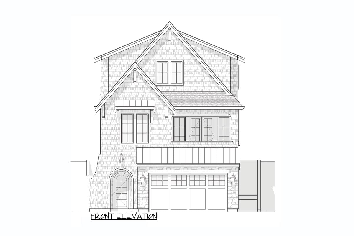 Plan 270111AF: 5-Bed Modern Colonial Cottage House Plan with Home Office - 3321 Sq Ft - Image #13 - Colonial, Cottage, Modern, New American, Shingle, Traditional, Transitional