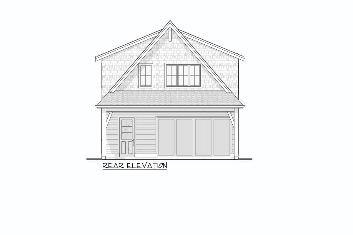 Plan 270111AF: 5-Bed Modern Colonial Cottage House Plan with Home Office - 3321 Sq Ft - Image #15 - Colonial, Cottage, Modern, New American, Shingle, Traditional, Transitional