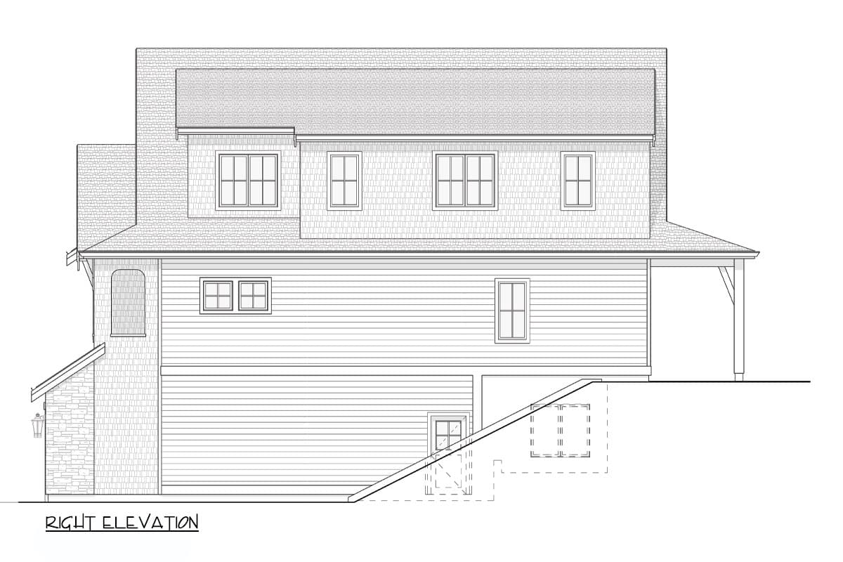 Plan 270111AF: 5-Bed Modern Colonial Cottage House Plan with Home Office - 3321 Sq Ft - Image #16 - Colonial, Cottage, Modern, New American, Shingle, Traditional, Transitional