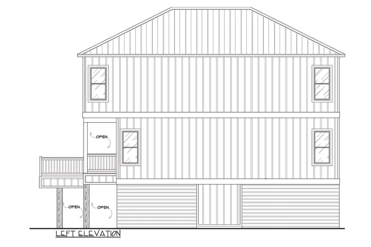 Plan 461050DNN: 4-Bed Costal House Plan with Flex Room - 2787 Sq Ft - Image #20 - Coastal