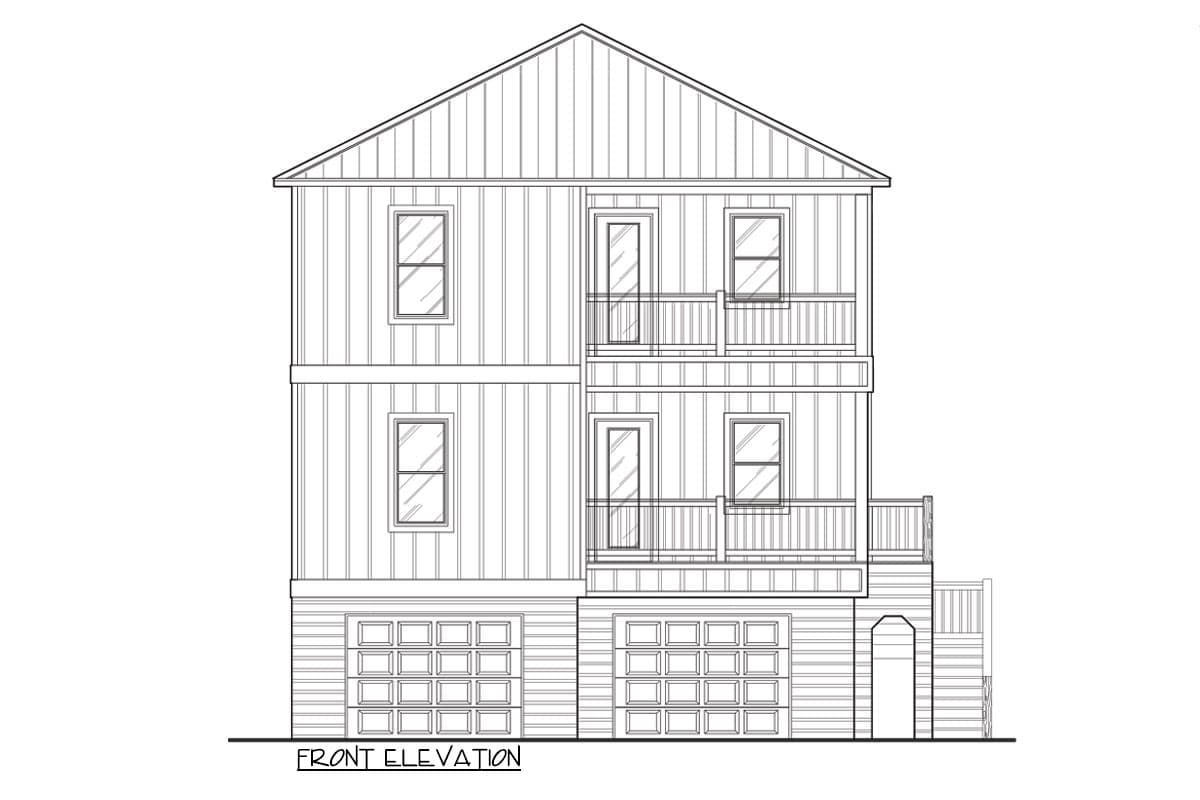 Plan 461050DNN: 4-Bed Costal House Plan with Flex Room - 2787 Sq Ft - Image #19 - Coastal