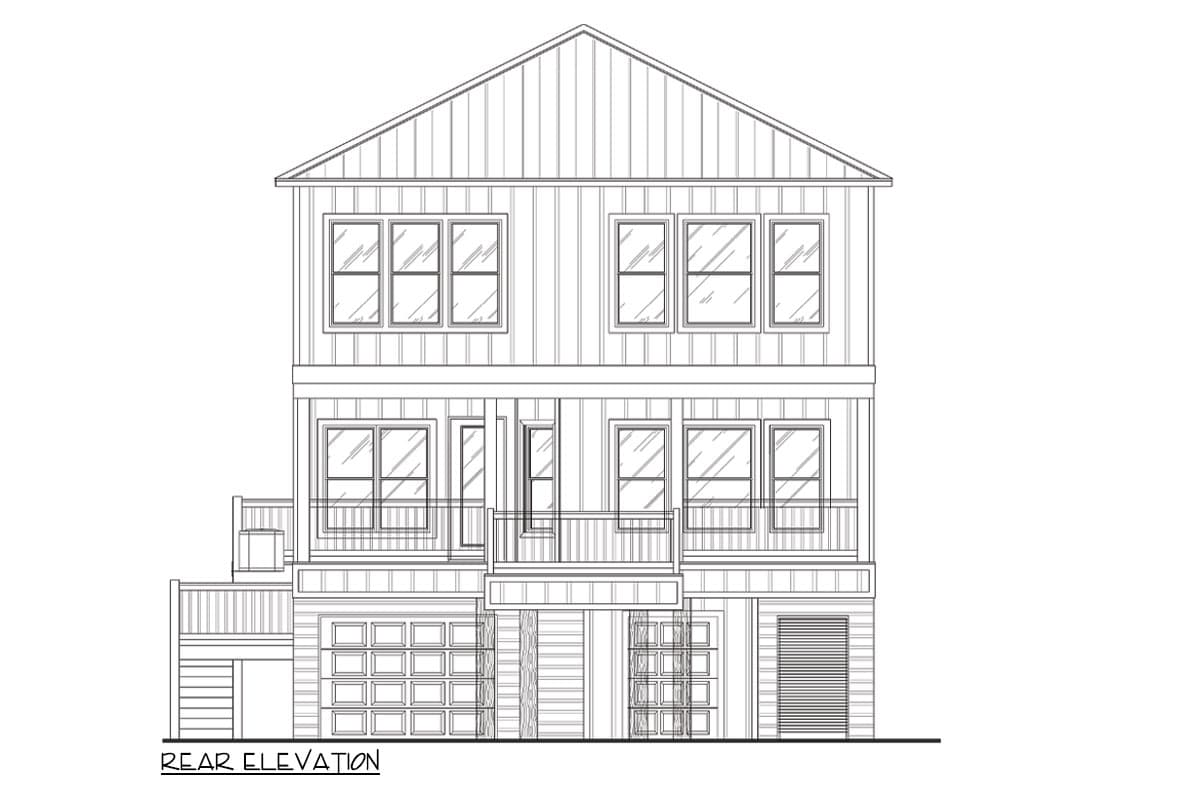 Plan 461050DNN: 4-Bed Costal House Plan with Flex Room - 2787 Sq Ft - Image #21 - Coastal