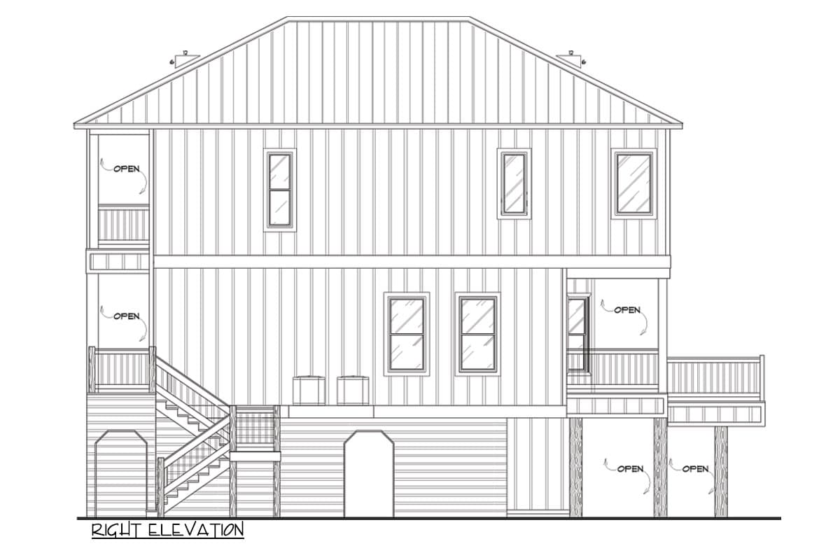 Plan 461050DNN: 4-Bed Costal House Plan with Flex Room - 2787 Sq Ft - Image #22 - Coastal