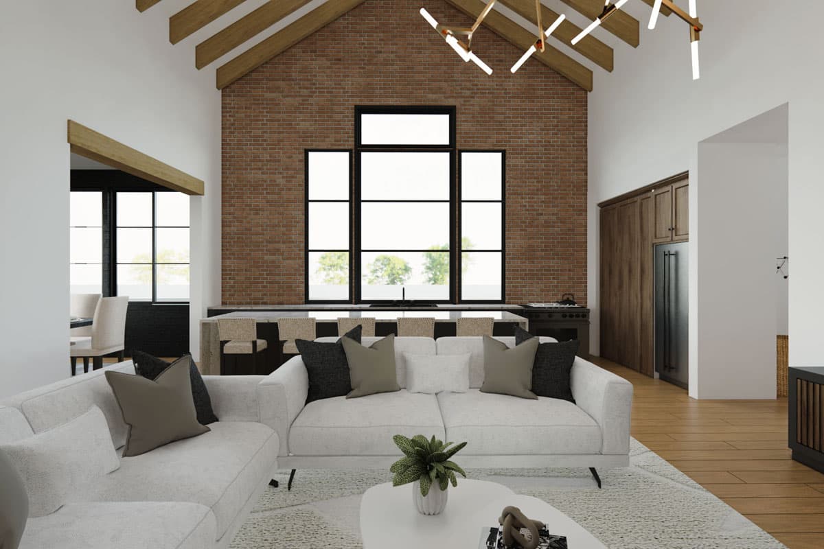 Plan 833025WAT: Modern Farmhouse Plan for Corner Lot with Attached 1-Bed Apartment  - 4134 Sq Ft - Image #11 - Contemporary, Modern Farmhouse, New American, Transitional