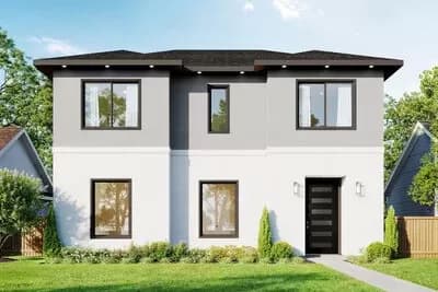 Two-Story Contemporary House Plan with Second Floor Master Suite - 1622 Sq Ft
