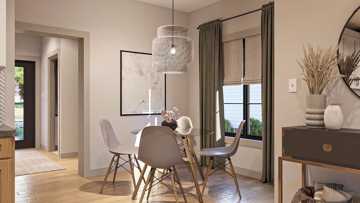 Plan 623458DJ: Two-Story Traditional House Plan for Narrow Lot Under 1700 Sq Ft - Image #12 - Traditional, Transitional