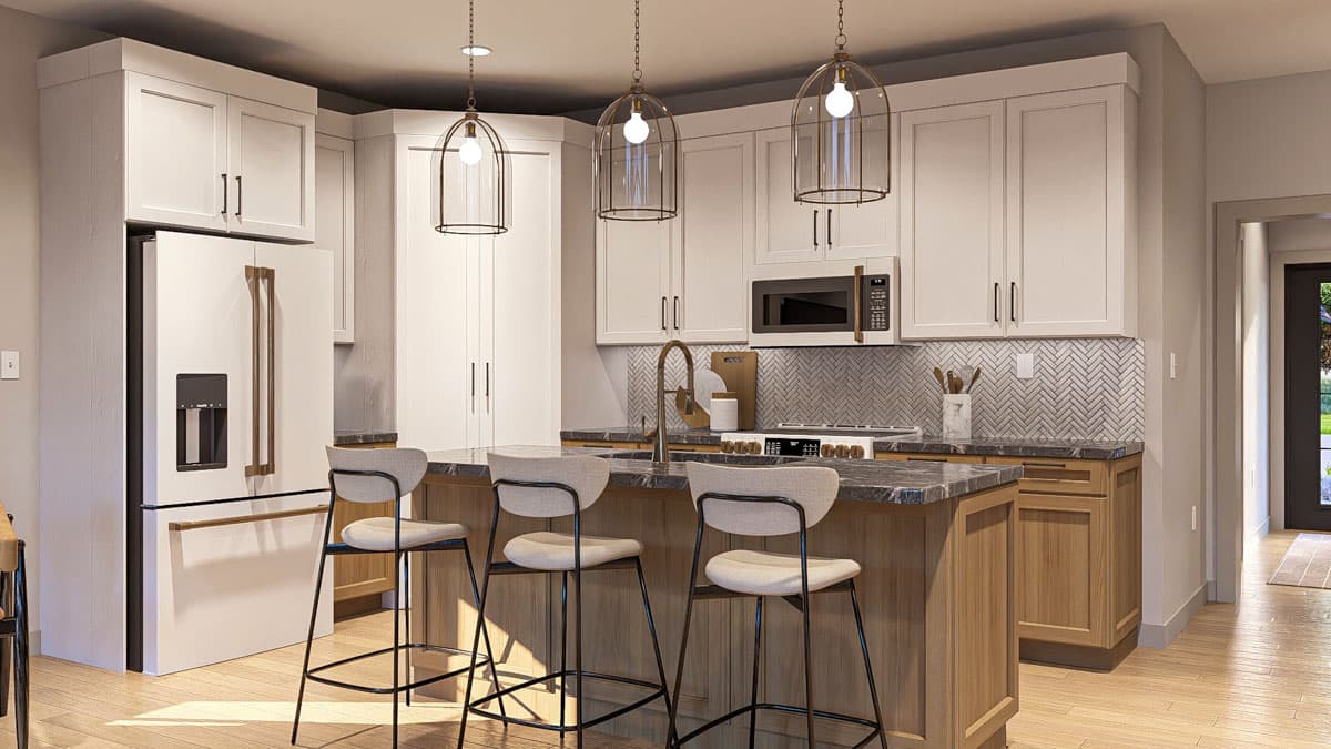 Plan 623458DJ: Two-Story Traditional House Plan for Narrow Lot Under 1700 Sq Ft - Image #10 - Traditional, Transitional