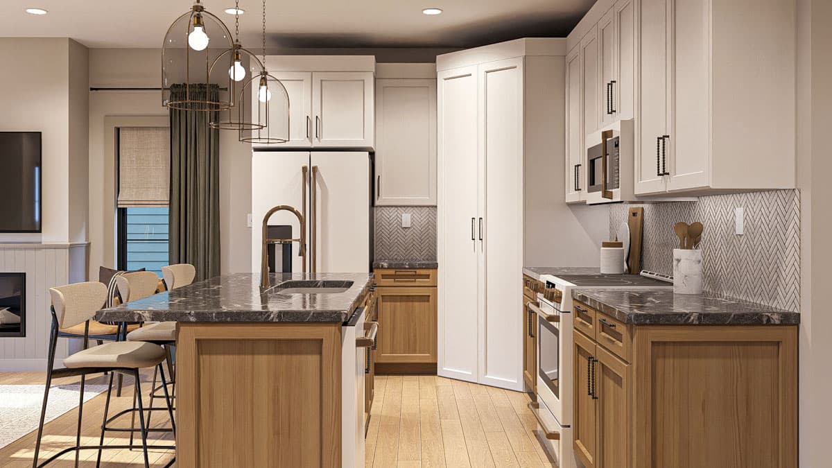 Plan 623458DJ: Two-Story Traditional House Plan for Narrow Lot Under 1700 Sq Ft - Image #11 - Traditional, Transitional