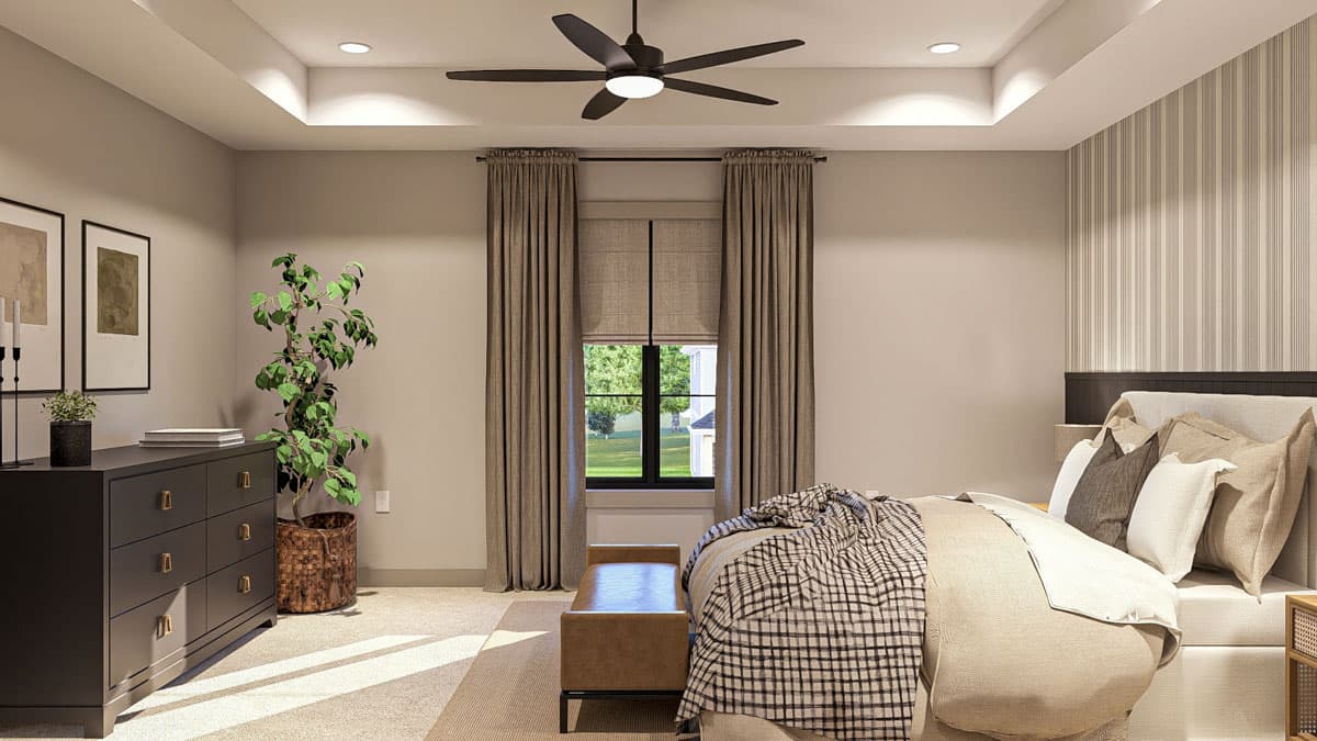 Plan 623458DJ: Two-Story Traditional House Plan for Narrow Lot Under 1700 Sq Ft - Image #14 - Traditional, Transitional