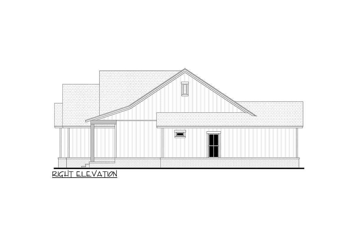Plan 51986HZ: 4-Bed Modern Farmhouse Plan with Compact Home Office - 2012 Sq Ft - Image #6 - Country, Craftsman, Modern Farmhouse, Traditional