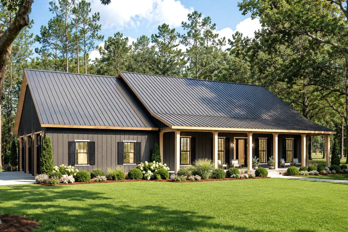 Plan image - 25052DH:4-Bed Barndominium House Plan with Vaulted Great Room - 2519 Sq Ft