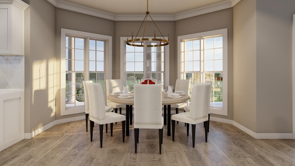 Plan 59000ND: 4-Bed Traditional Brick Colonial House Plan with Closed Floor Plan - 4996 Sq Ft - Image #6 - Colonial, Georgian, Southern, Traditional