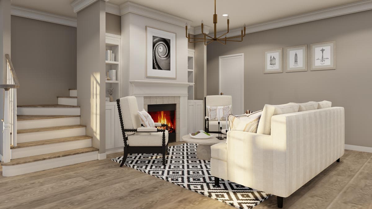 Plan 59000ND: 4-Bed Traditional Brick Colonial House Plan with Closed Floor Plan - 4996 Sq Ft - Image #8 - Colonial, Georgian, Southern, Traditional