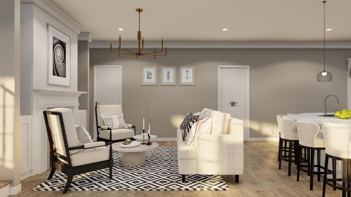 Plan 59000ND: 4-Bed Traditional Brick Colonial House Plan with Closed Floor Plan - 4996 Sq Ft - Image #7 - Colonial, Georgian, Southern, Traditional