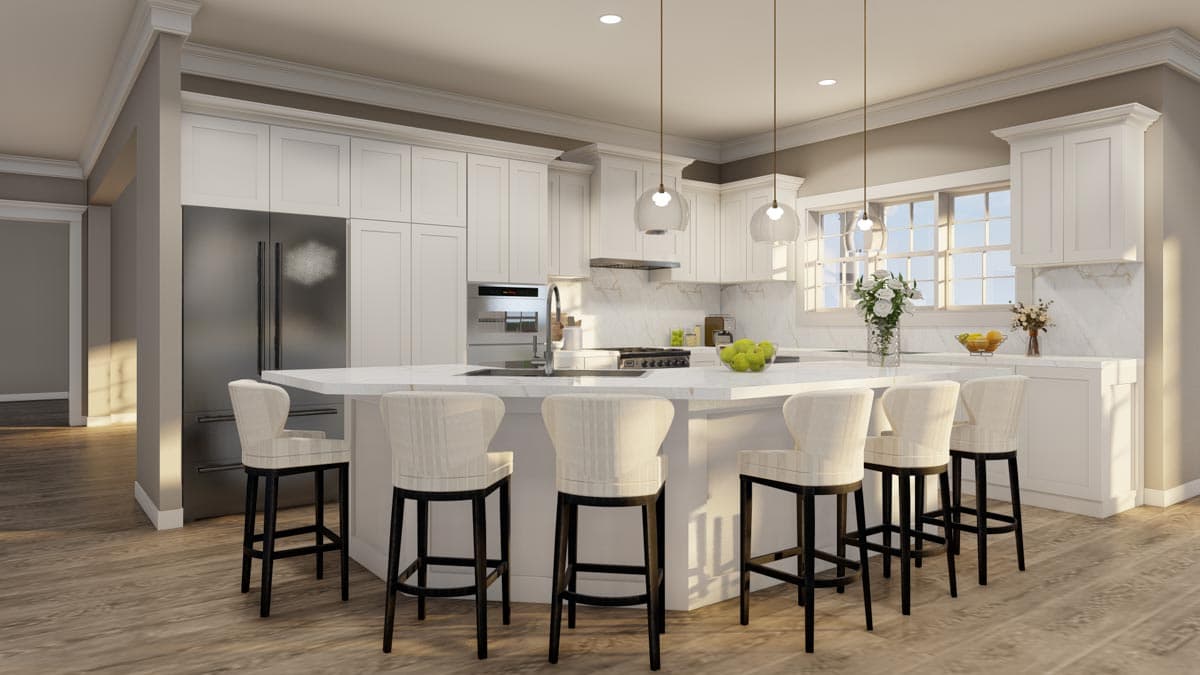 Plan 59000ND: 4-Bed Traditional Brick Colonial House Plan with Closed Floor Plan - 4996 Sq Ft - Image #5 - Colonial, Georgian, Southern, Traditional