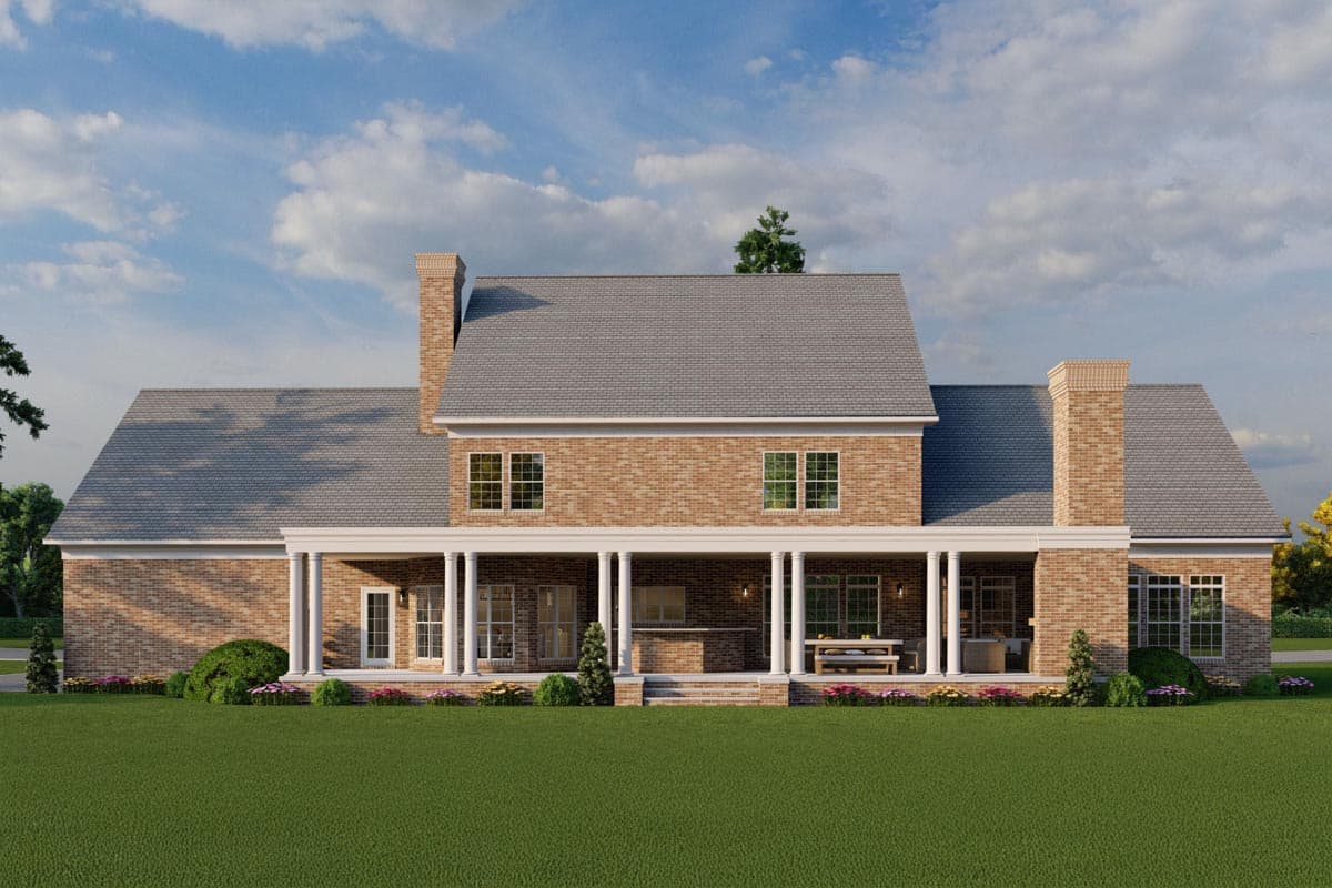 Plan 59000ND: 4-Bed Traditional Brick Colonial House Plan with Closed Floor Plan - 4996 Sq Ft - Image #11 - Colonial, Georgian, Southern, Traditional