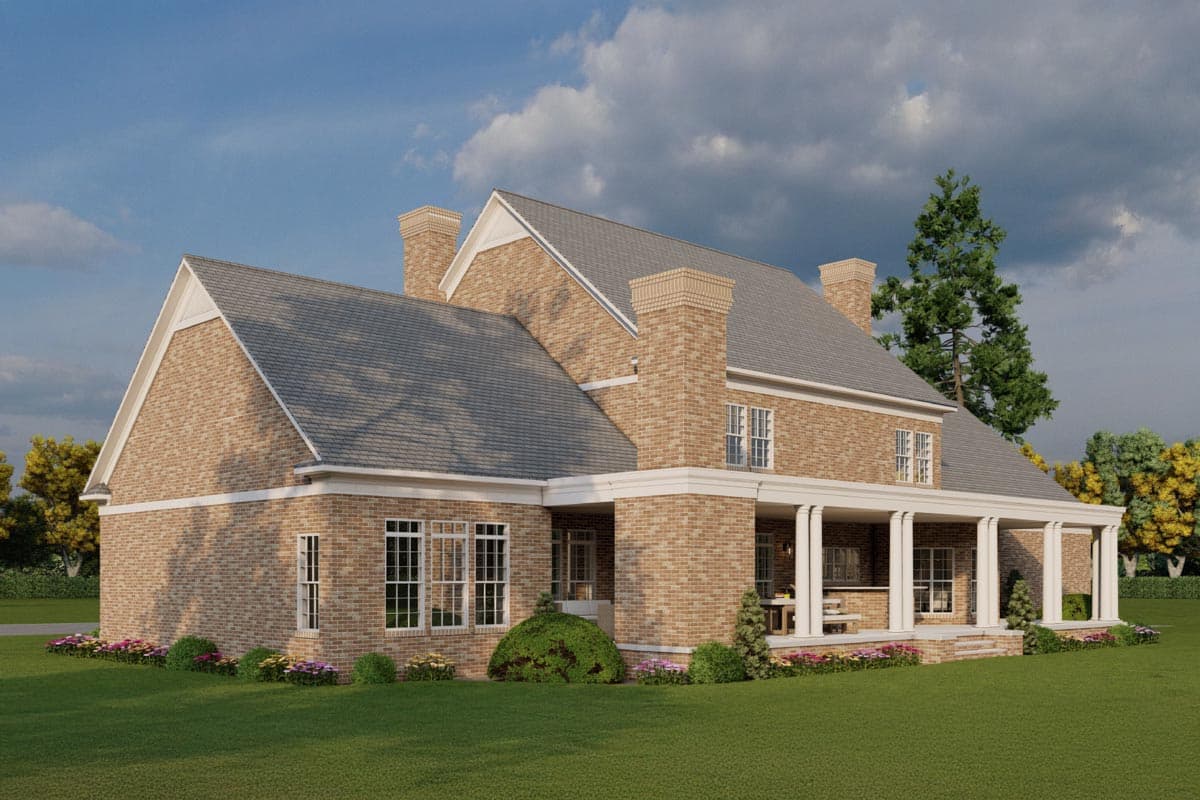 Plan 59000ND: 4-Bed Traditional Brick Colonial House Plan with Closed Floor Plan - 4996 Sq Ft - Image #10 - Colonial, Georgian, Southern, Traditional