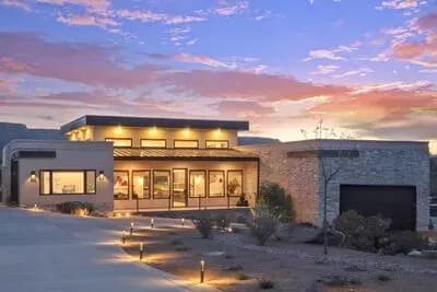 Single-Story Contemporary Ranch House Plan with 3-Beds and Attached Casita - 2931 Sq Ft