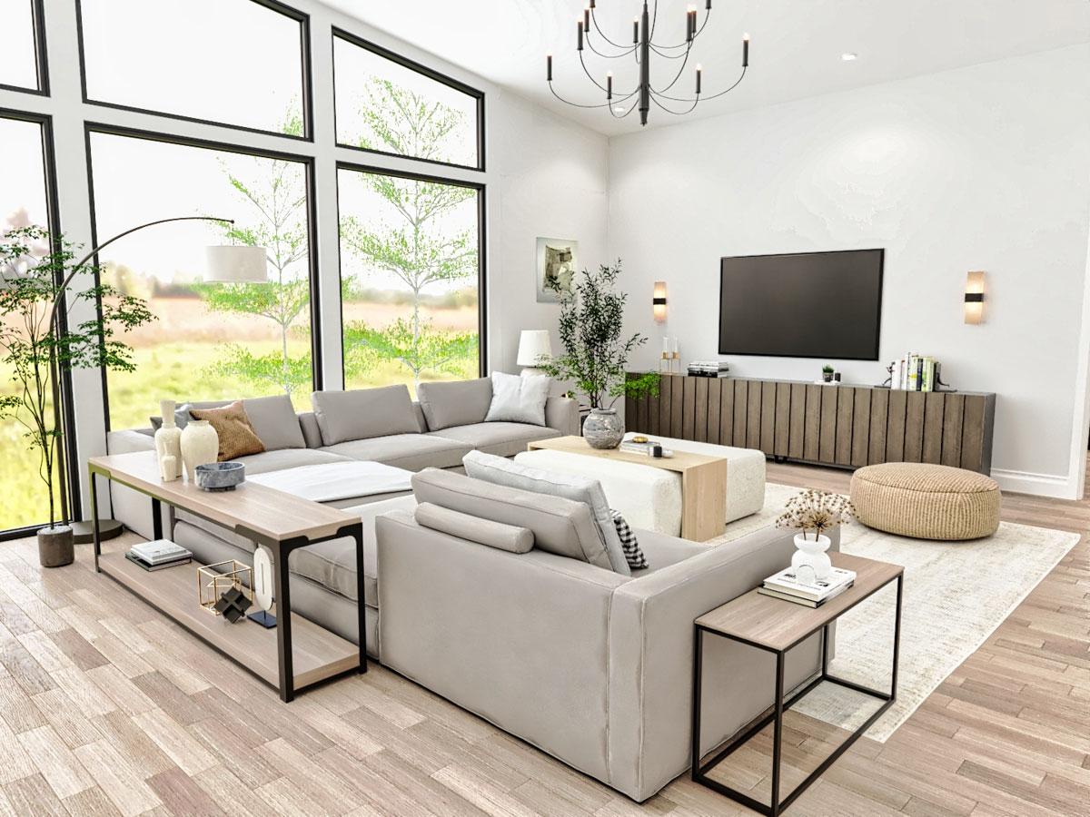 Plan 25839GE: 3-Bed Contemporary Lake House Plan With Front-Sloping Lot - 2890 Sq Ft - Image #14 - Contemporary