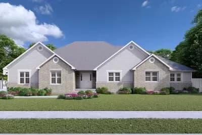 One-Story Traditional House Plan with Optionally Finished Lower Level - 2722 Sq Ft