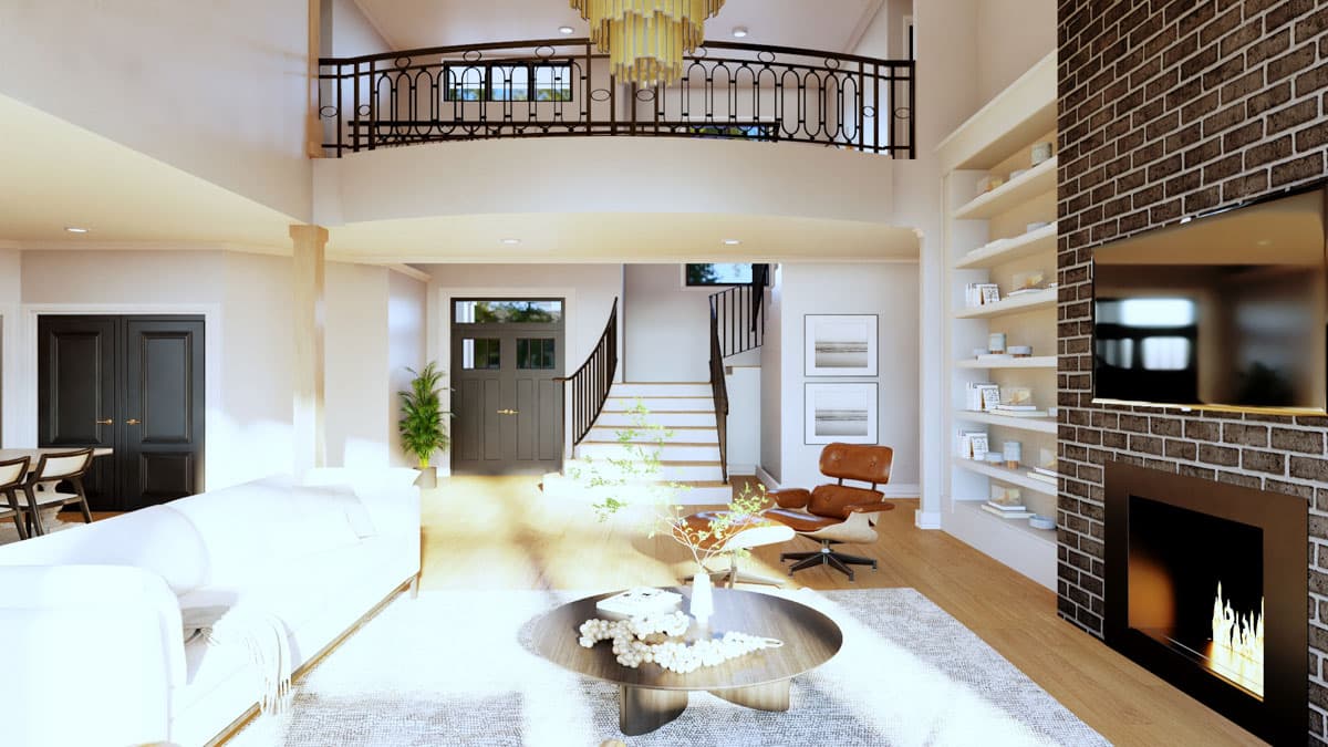 Plan 135317GRA: Two-Story New American House Plan with Home Office and Media Room - 4749 Sq Ft - Image #12 - Craftsman, Mountain, New American, Transitional