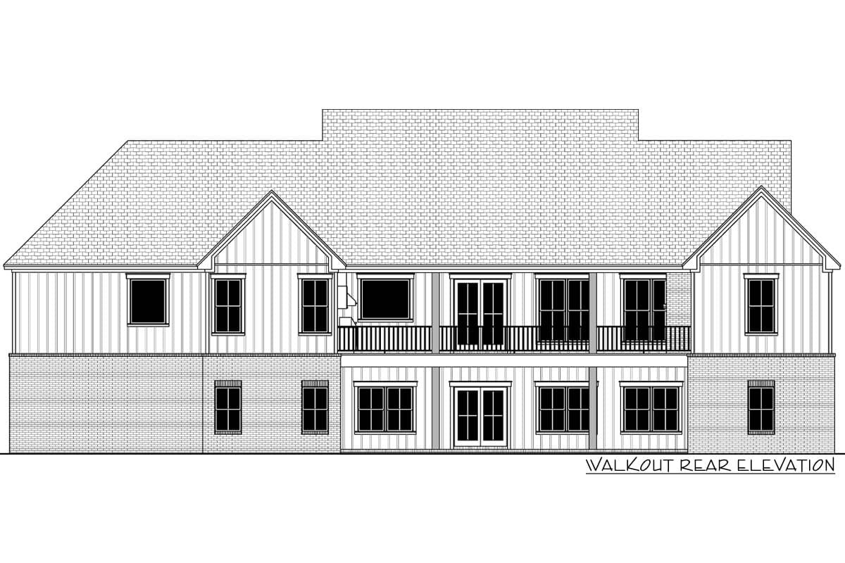 Plan 51987HZ: Spacious Modern Farmhouse House Plan with 4 Beds, Office, and Outdoor Living - Image #17 - Country, Modern Farmhouse, Traditional