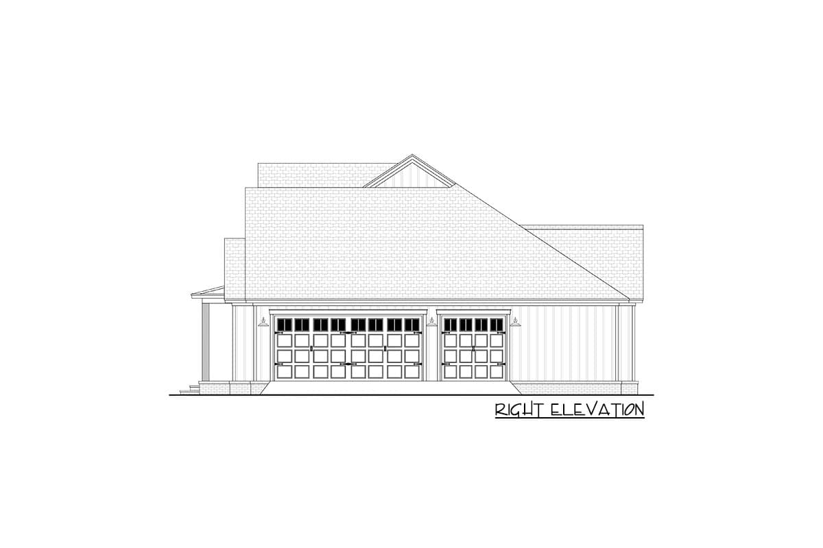 Plan 51987HZ: Spacious Modern Farmhouse House Plan with 4 Beds, Office, and Outdoor Living - Image #16 - Country, Modern Farmhouse, Traditional