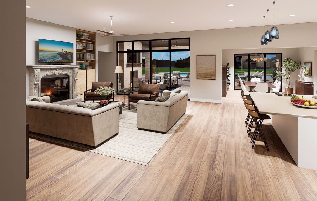 Plan 36710TX: 4-Bed Modern Acadian House Plan with Outdoor Living Space - 4096 Sq Ft  - Image #12 - Acadian, French Country, Southern