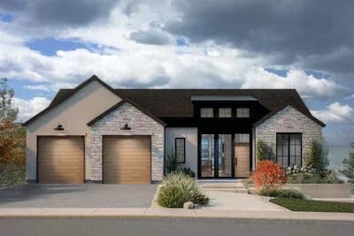 4-Bed Modern House Plan with Finished Walkout Basement - 3786 Sq Ft