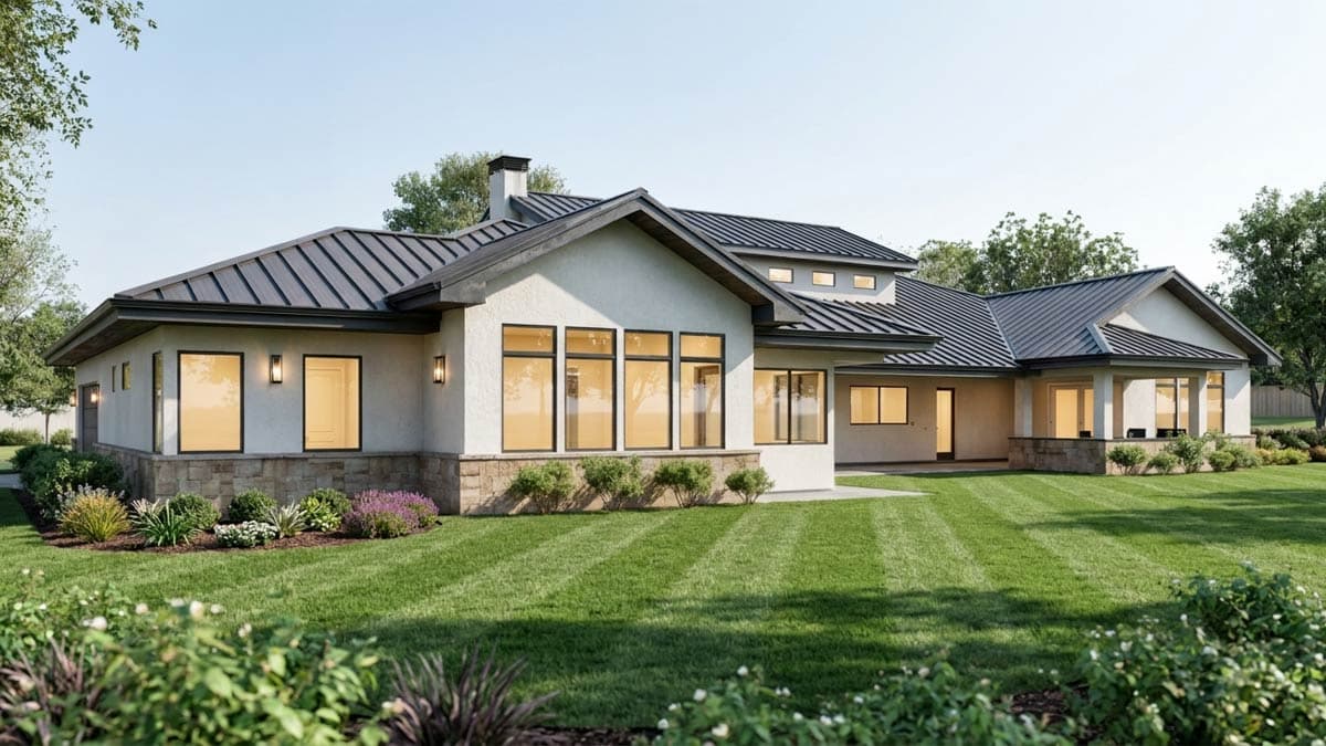 Plan 307729RAD: 5-Bed Texas Hill Country House Plan with Media and Game Room - 5000 Sq Ft - Image #9 - Hill Country, Transitional