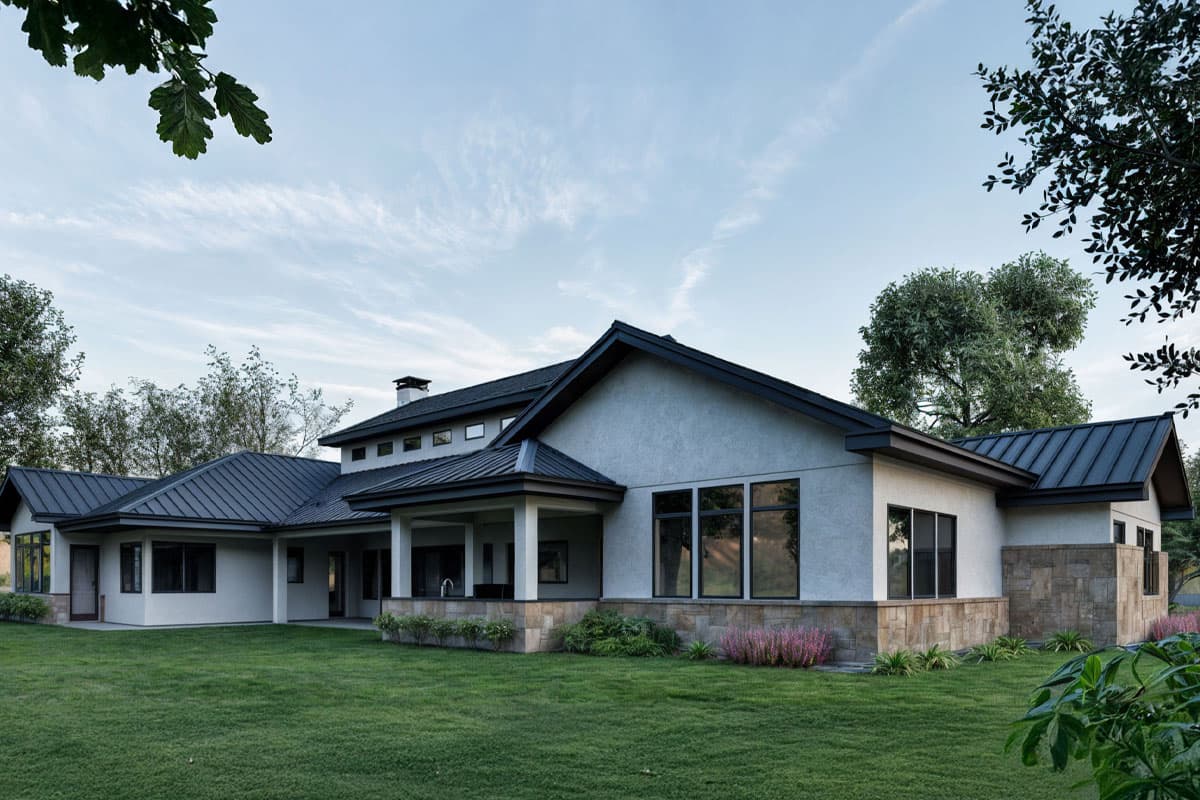 Plan 307729RAD: 5-Bed Texas Hill Country House Plan with Media and Game Room - 5000 Sq Ft - Image #7 - Hill Country, Transitional