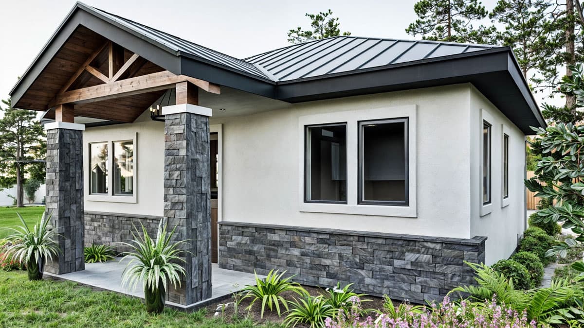 Plan 307730RAD: 1-Bed Transitional Hill County ADU with Open Concept Living Area - 720 Sq Ft - Image #7 - Craftsman, Hill Country, Transitional