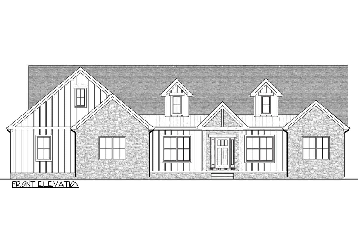 Plan 911050JVD: 3-Bed Country Craftsman Ranch with Open-Concept Floor Plan - 2233 Sq Ft - Image #19 - Country, Craftsman, Ranch, Rustic