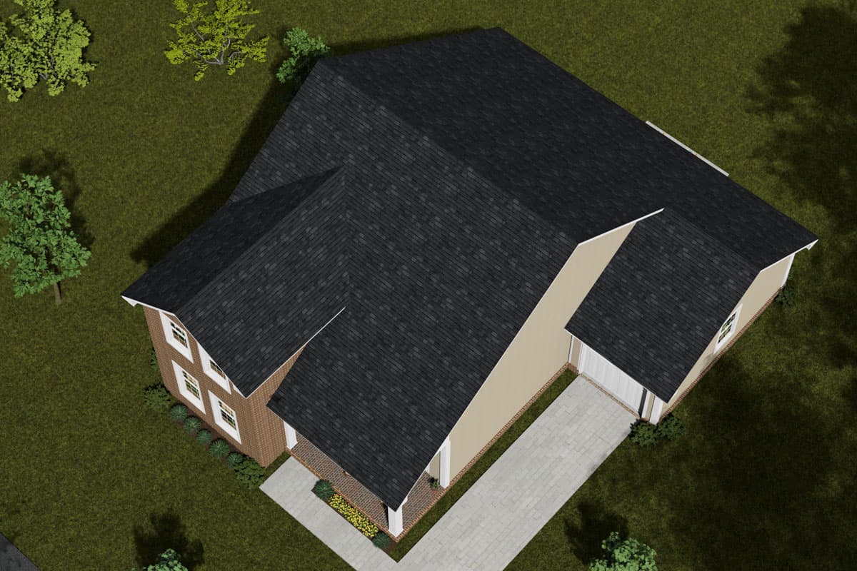 Plan 52390WM: Two-Story Traditional House Plan with 4 Bedrooms - 1746 Sq Ft - Image #8 - Country, Traditional