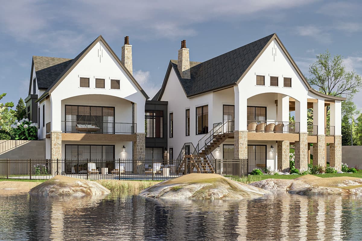 Plan 623462DJ: European-Style Lake House Plan with Optionally Finished Lower Level - 2494 Sq Ft - Image #8 - European, Transitional