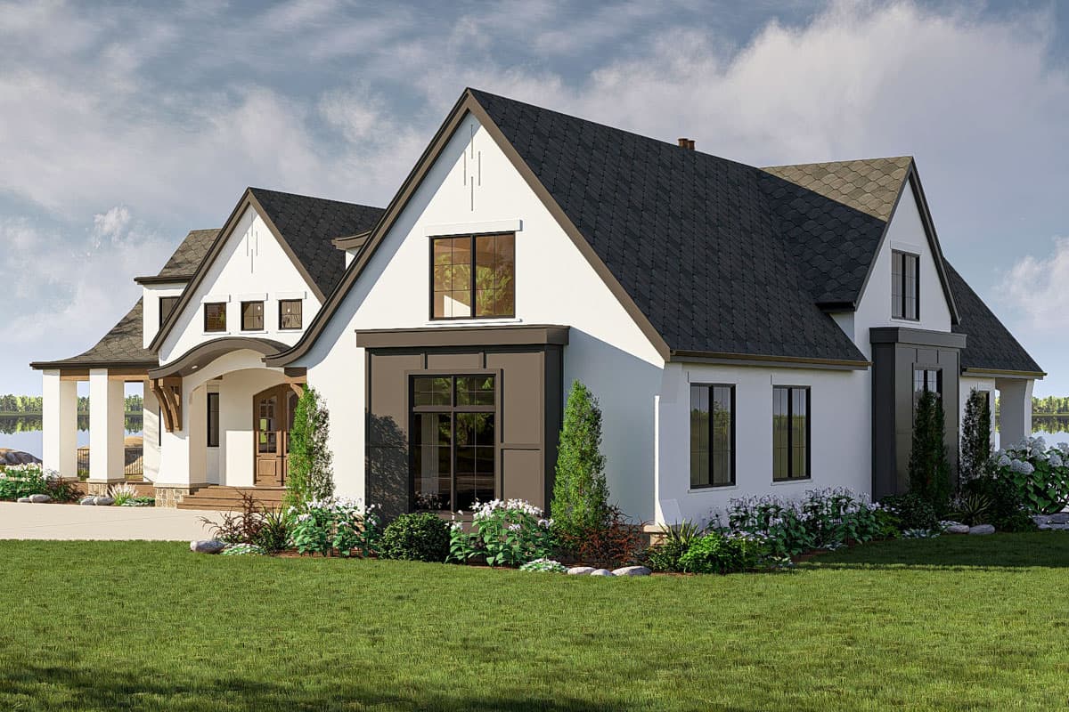 Plan 623462DJ: European-Style Lake House Plan with Optionally Finished Lower Level - 2494 Sq Ft - Image #10 - European, Transitional