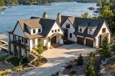 European-Style Lake House Plan with Optionally Finished Lower Level - 2494 Sq Ft