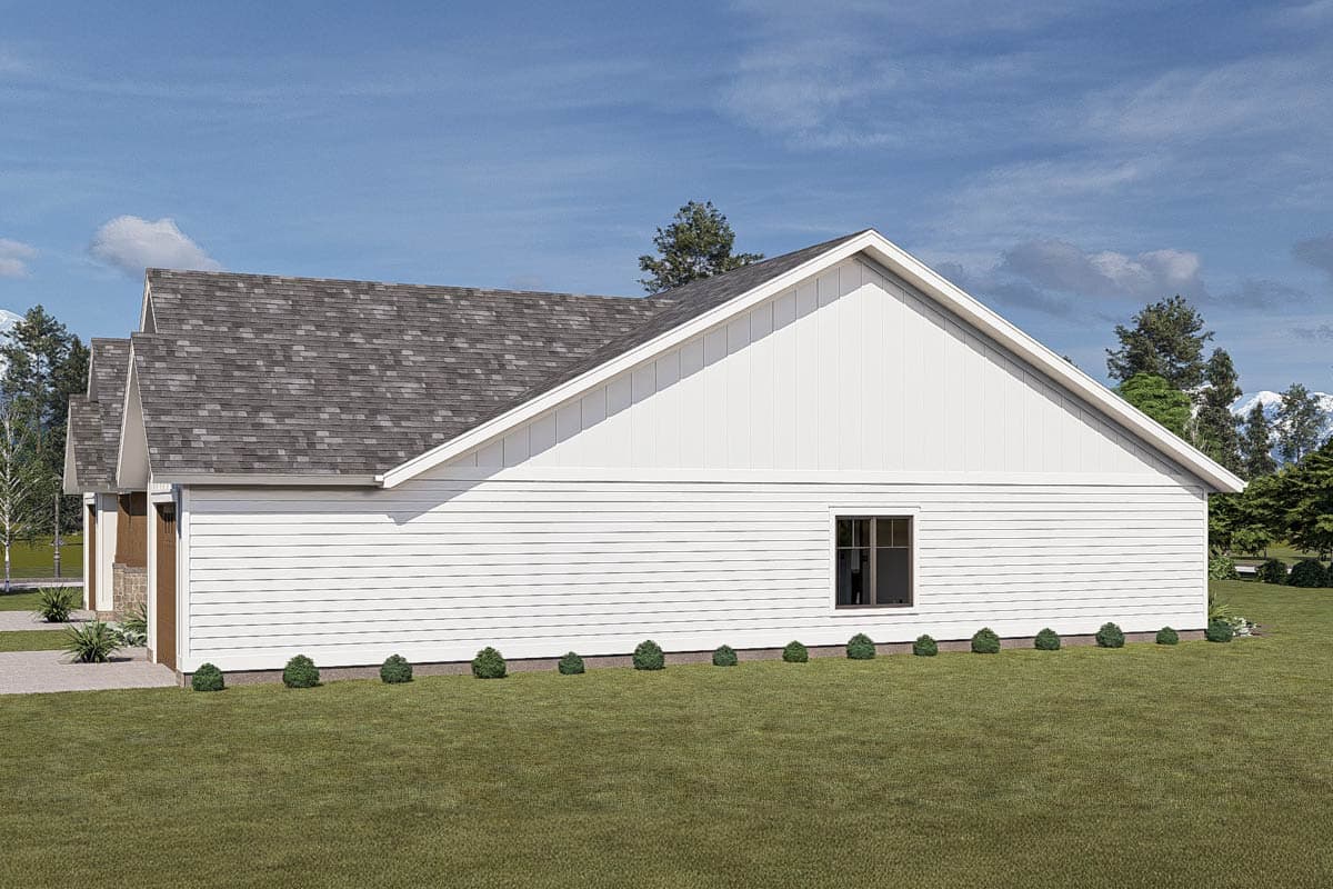 Plan 623463DJ: One-Story Craftsman Duplex with Matching 2-Bed Units Under 1250 Sq Ft - Image #11 - Country, Craftsman