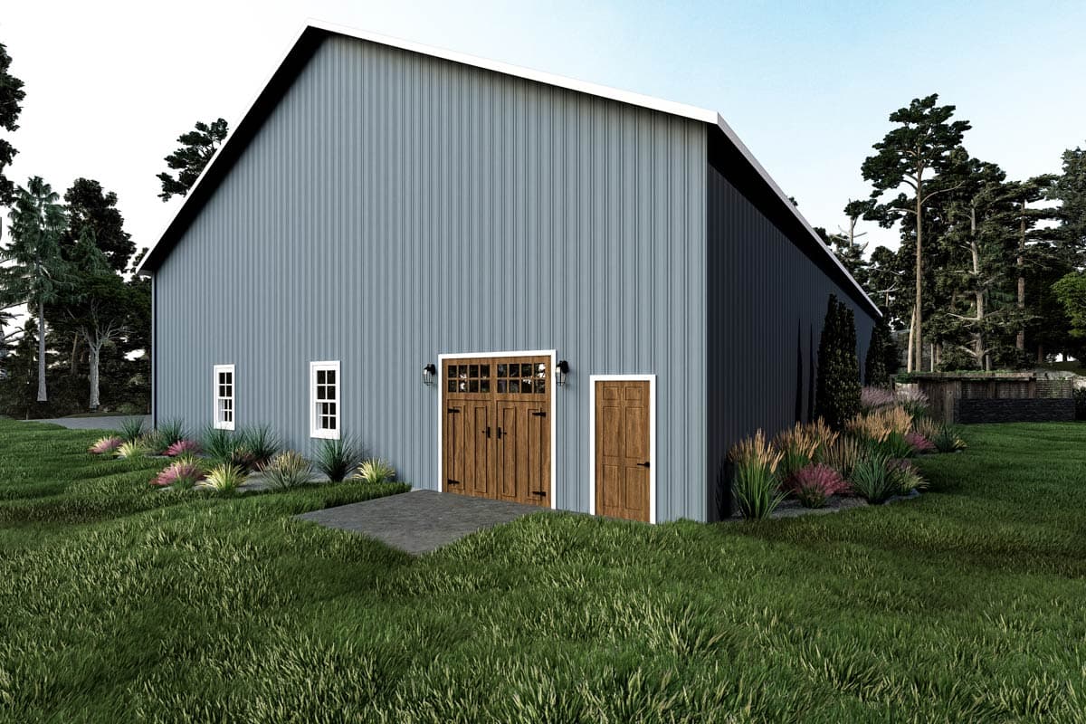 Plan 400025FTY: 3-Bed Barndominium House Plan with Oversized Garage - 2882 Sq Ft - Image #6 - Barndominium, Country
