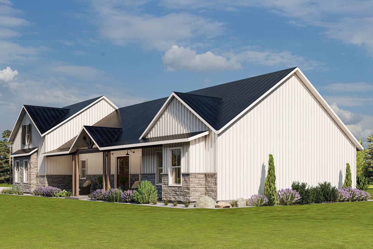 Plan 400027FTY: Two-Story Barndominium House Plan with Vaulted Great Room - 2730 Sq Ft - Image #8 - Barndominium, Country