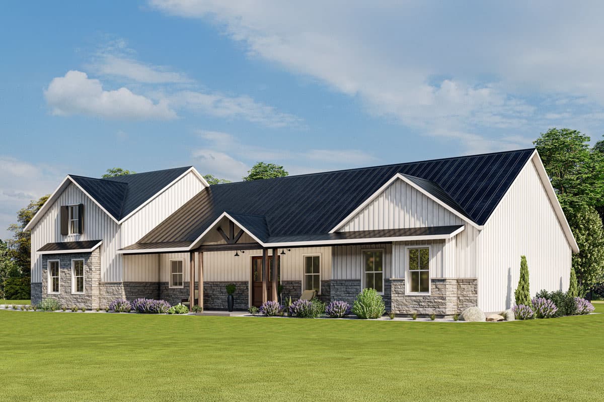 Plan 400027FTY: Two-Story Barndominium House Plan with Vaulted Great Room - 2730 Sq Ft - Image #9 - Barndominium, Country