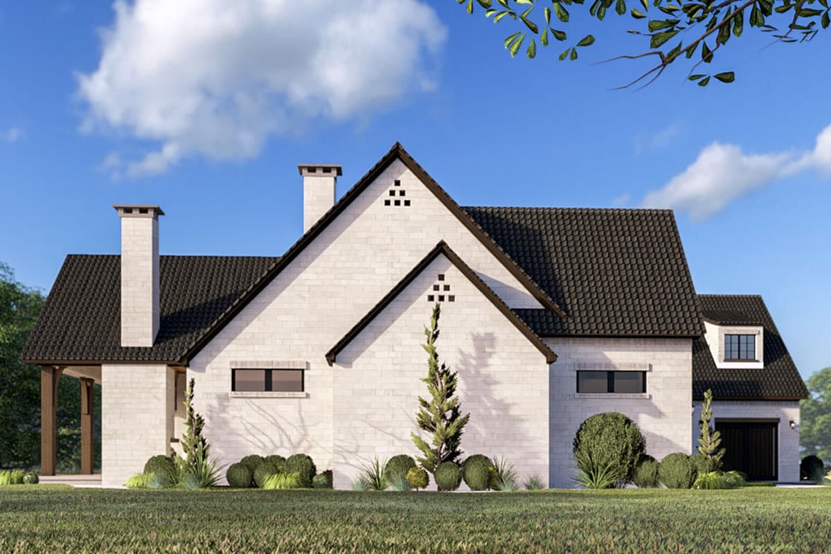 Plan 70908MK: Two-Story European House Plan with Hearth Room - 3755 Sq Ft - Image #9 - European, Traditional