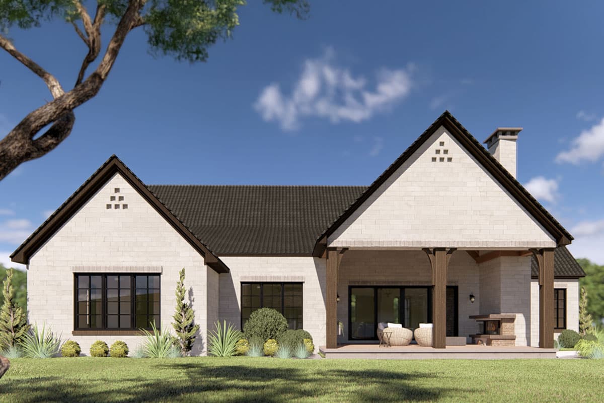 Plan 70908MK: Two-Story European House Plan with Hearth Room - 3755 Sq Ft - Image #5 - European, Traditional