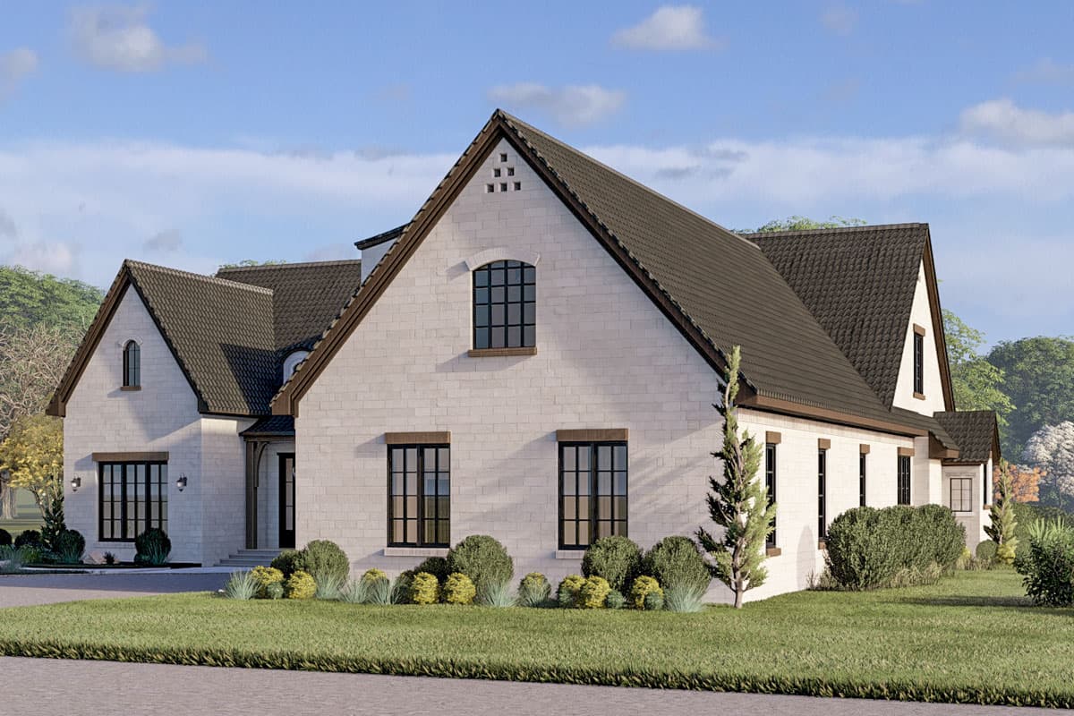 Plan 70908MK: Two-Story European House Plan with Hearth Room - 3755 Sq Ft - Image #6 - European, Traditional