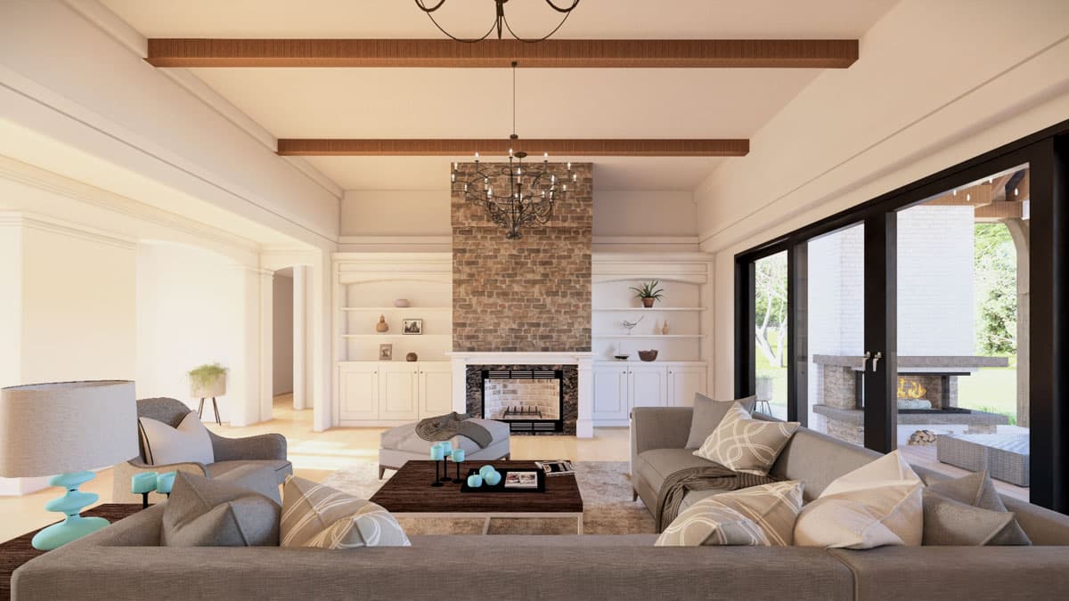 Plan 70908MK: Two-Story European House Plan with Hearth Room - 3755 Sq Ft - Image #14 - European, Traditional