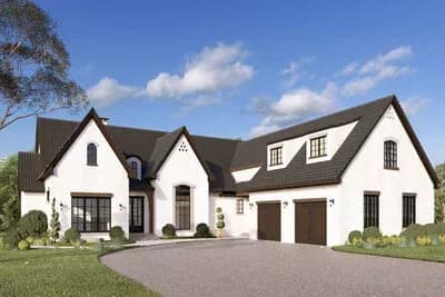 Two-Story European House Plan with Hearth Room - 3755 Sq Ft