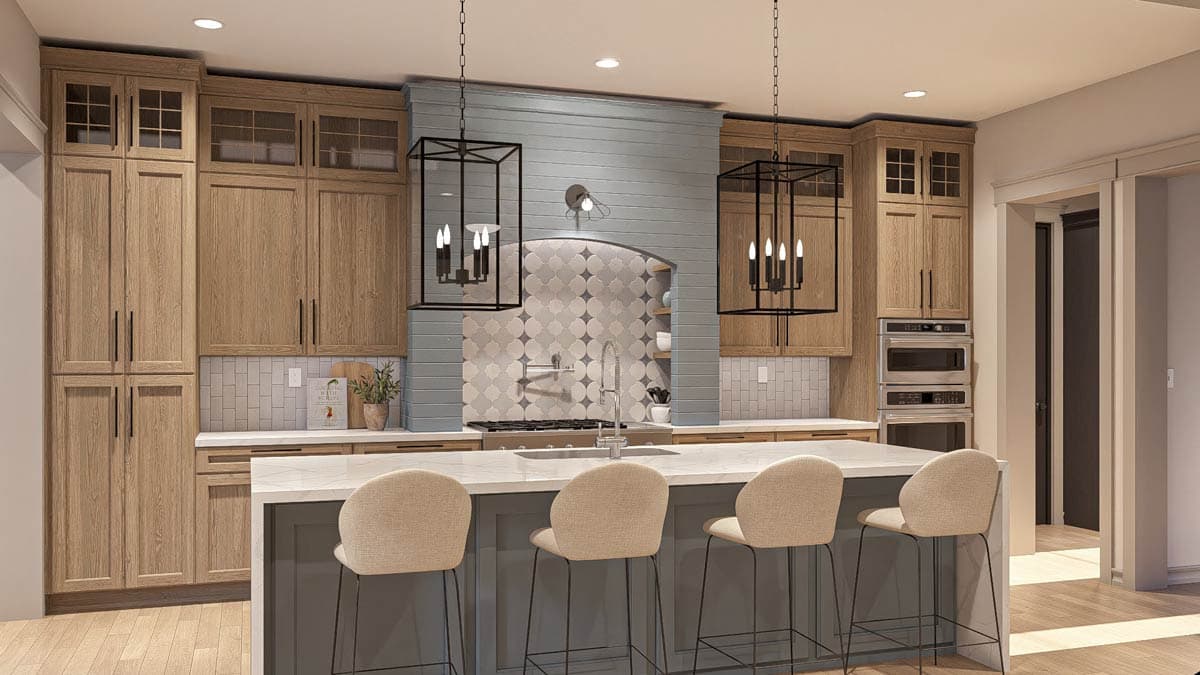 Plan 623465DJ: Two-Story Transitional Farmhouse Plan with Main Level Master - 3571 Sq Ft - Image #7 - Contemporary, Farmhouse, Modern Farmhouse, Transitional