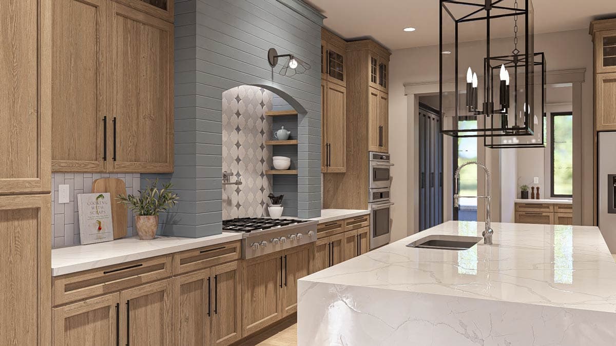 Plan 623465DJ: Two-Story Transitional Farmhouse Plan with Main Level Master - 3571 Sq Ft - Image #8 - Contemporary, Farmhouse, Modern Farmhouse, Transitional