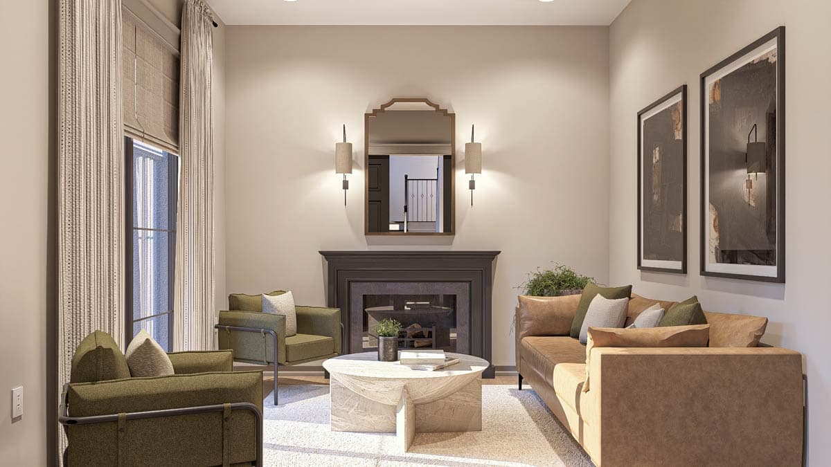 Plan 623465DJ: Two-Story Transitional Farmhouse Plan with Main Level Master - 3571 Sq Ft - Image #9 - Contemporary, Farmhouse, Modern Farmhouse, Transitional