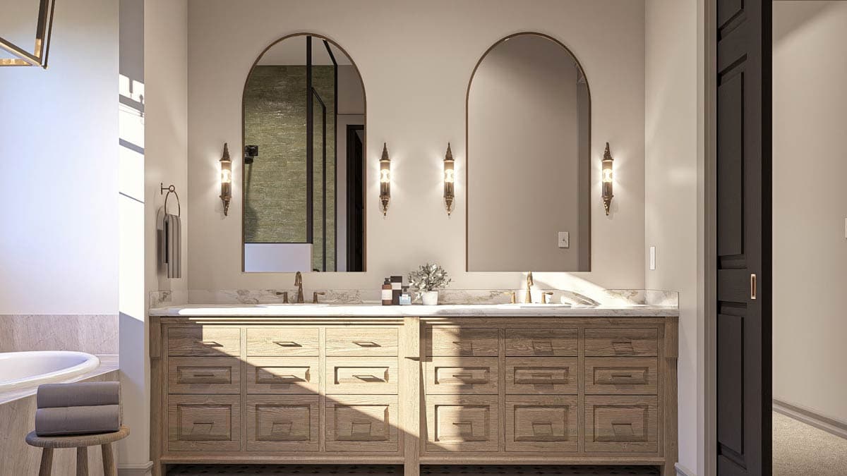 Plan 623465DJ: Two-Story Transitional Farmhouse Plan with Main Level Master - 3571 Sq Ft - Image #11 - Contemporary, Farmhouse, Modern Farmhouse, Transitional